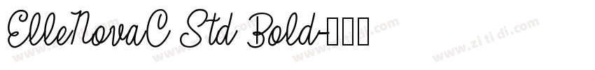 ElleNovaC Std Bold字体转换